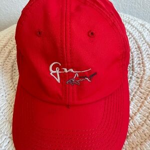 Greg Norman Collection Vibrant Red Cap used good condition